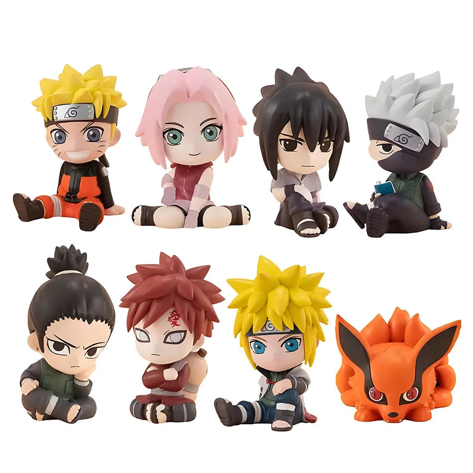 NARUTO Q-Version Figure Set – 8-Piece Chibi Collector Collection
