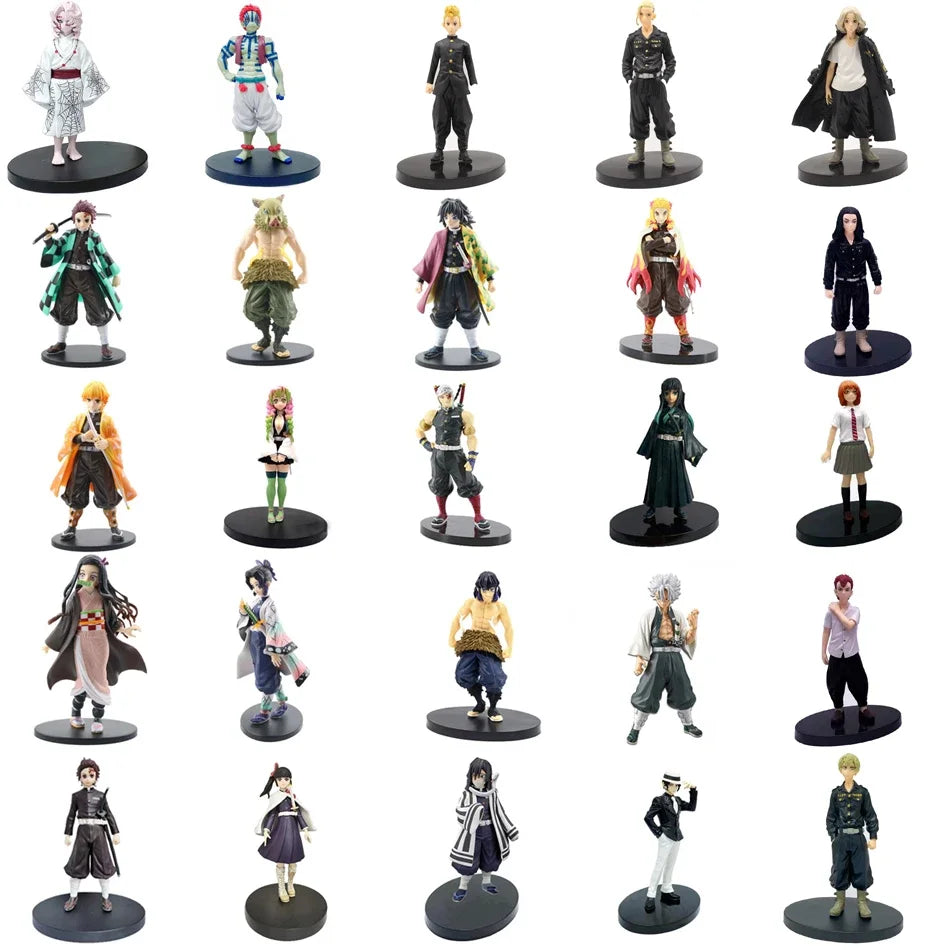 DEMON SLAYER Kamado Tanjirou & Nezuko 4PCS PVC Figures – Collector's Set
