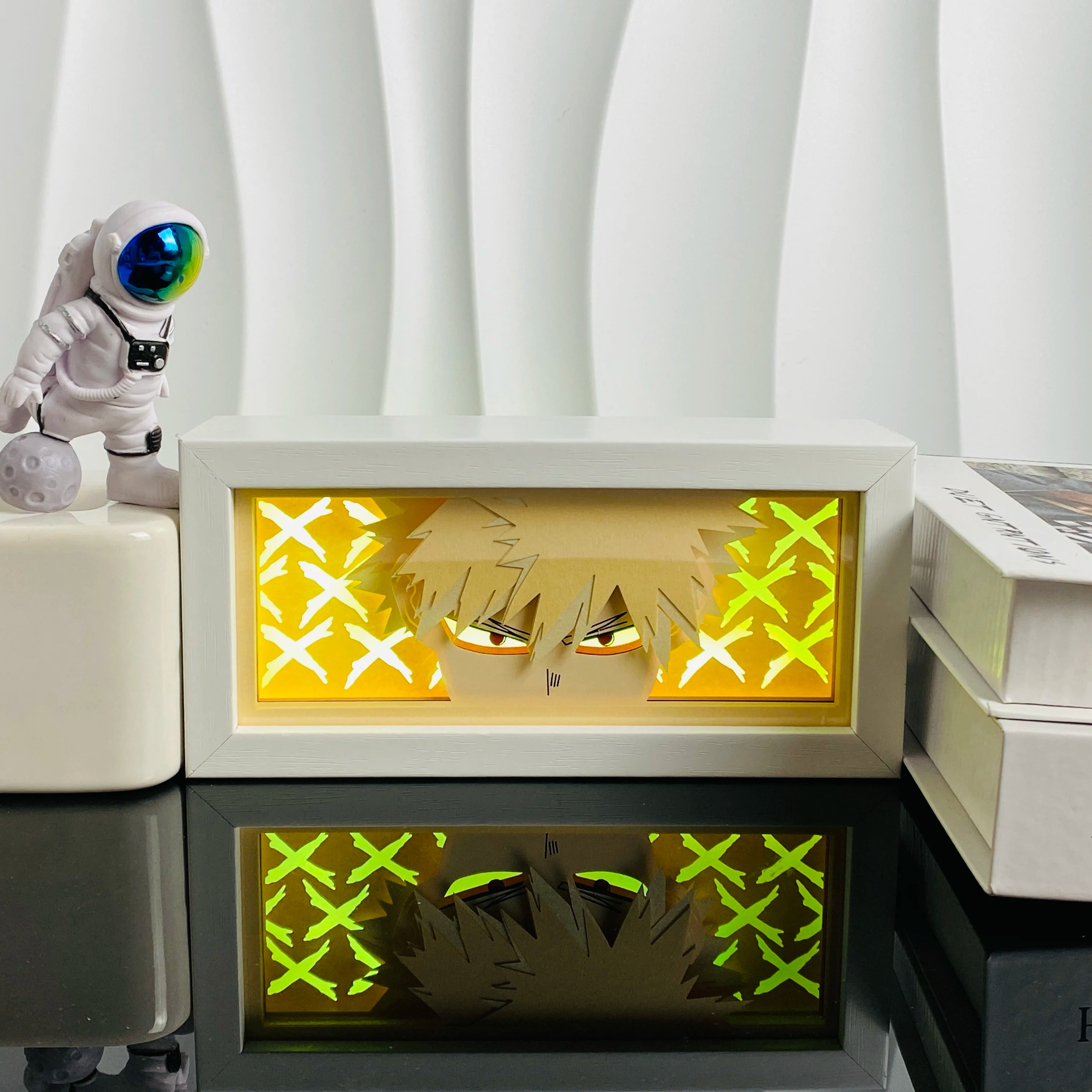 Anime Paper Cut Shadow Light Box – LED Night Lamp for Collectors