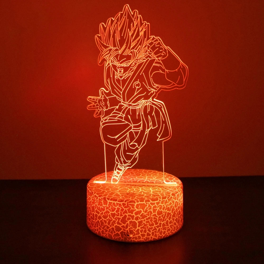 DRAGON BALL Z 3D LED Lamp – Goku, Vegeta & Gohan Super Saiyan Night Light