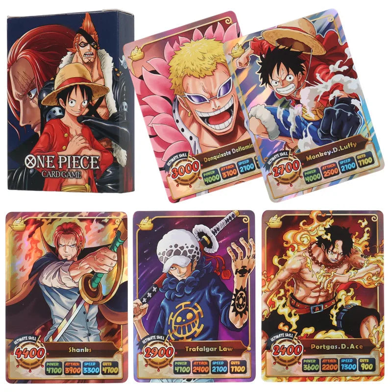 ONE PIECE Luffy & Shanks Card Collection – 50Pcs English Holographic
