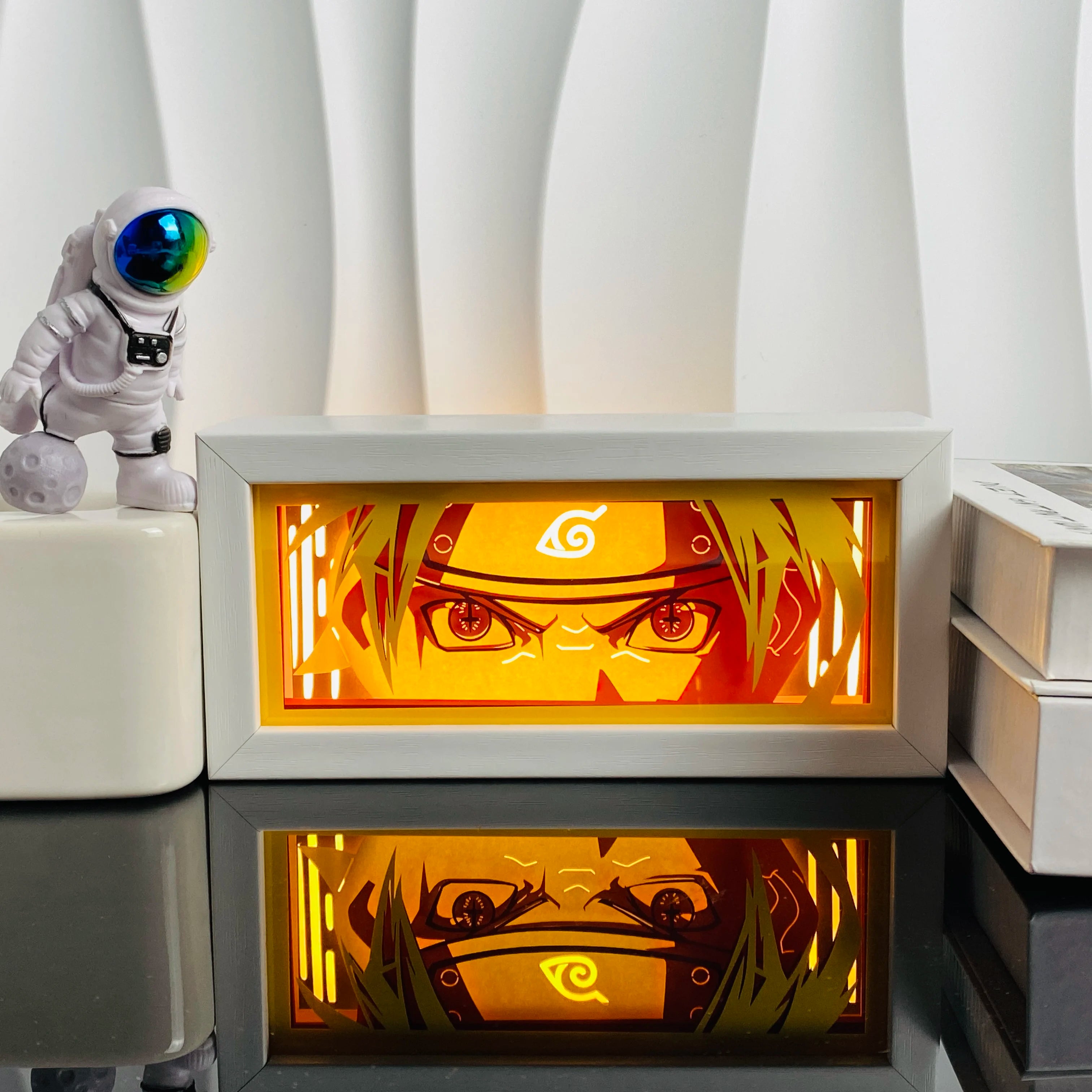 Anime Paper Cut Shadow Light Box – LED Night Lamp for Collectors