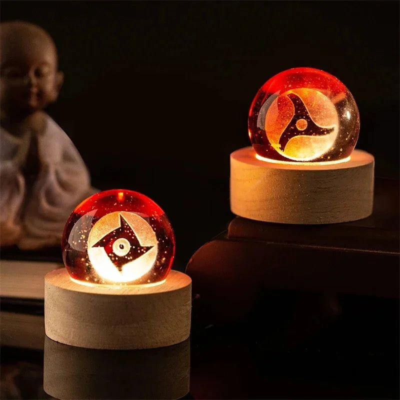 NARUTO Sasuke's Sharingan Crystal Ball – LED Base Ornament