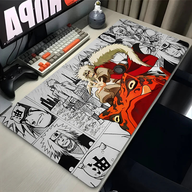 NARUTO Jiraiya Anime Rubber Mouse Pad – Extended Gaming Desk Mat