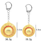 ONE PIECE Straw Hat Keychain – Metal Pendant for Collectors