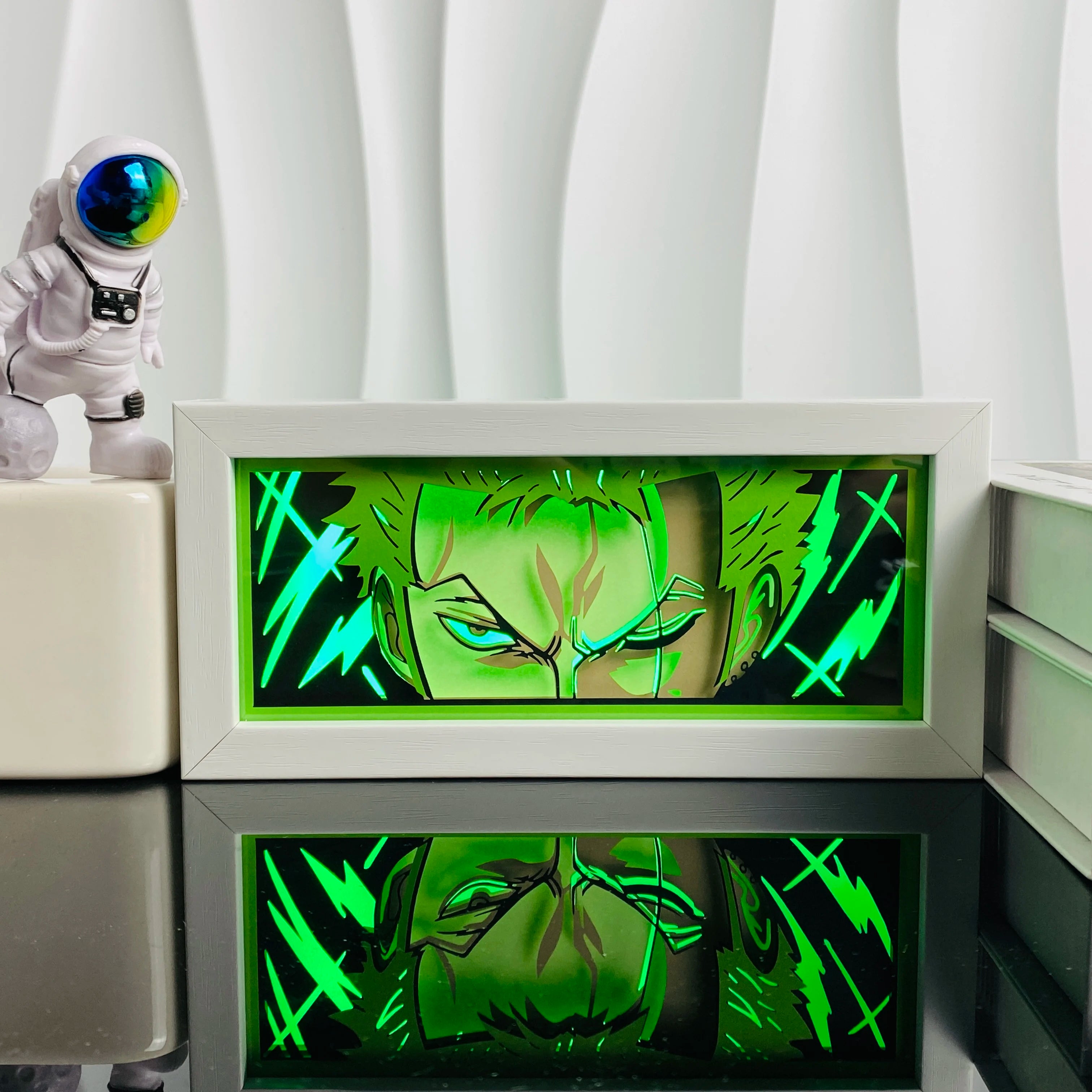 Anime Paper Cut Shadow Light Box – LED Night Lamp for Collectors