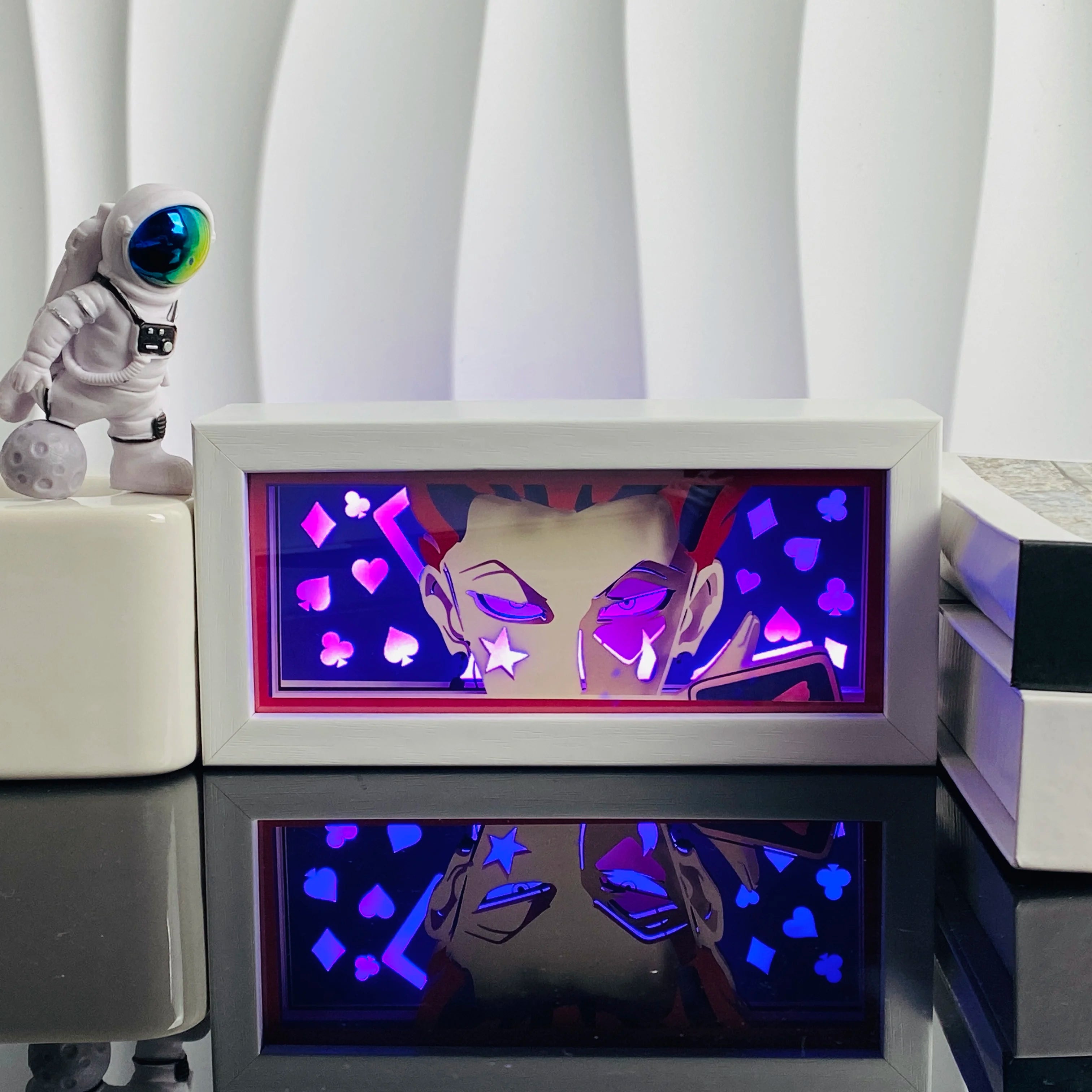 Anime Paper Cut Shadow Light Box – LED Night Lamp for Collectors