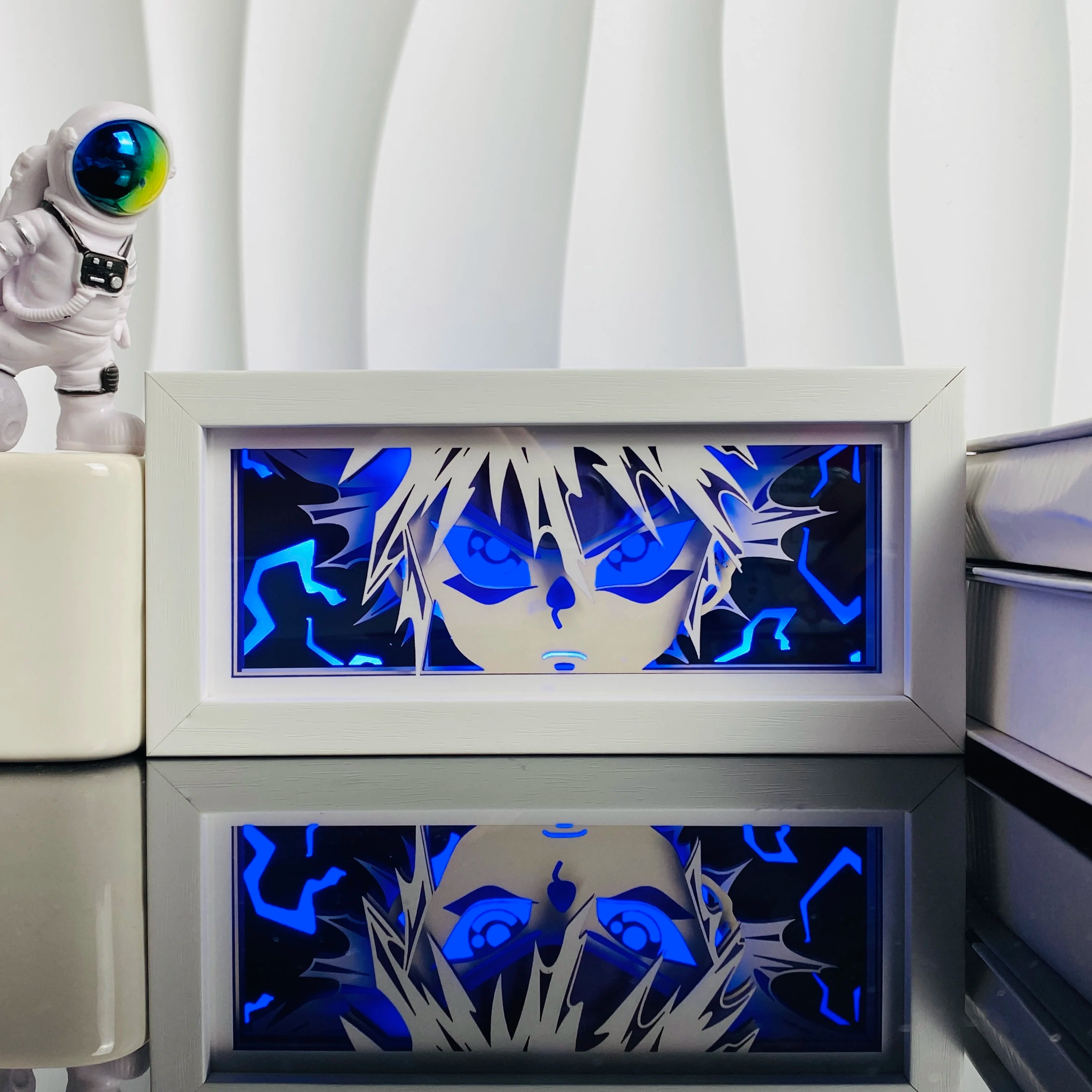 Anime Paper Cut Shadow Light Box – LED Night Lamp for Collectors