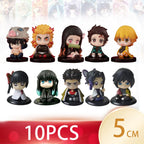 DEMON SLAYER Tanjiro & Friends Q Version Doll Set – Premium Edition