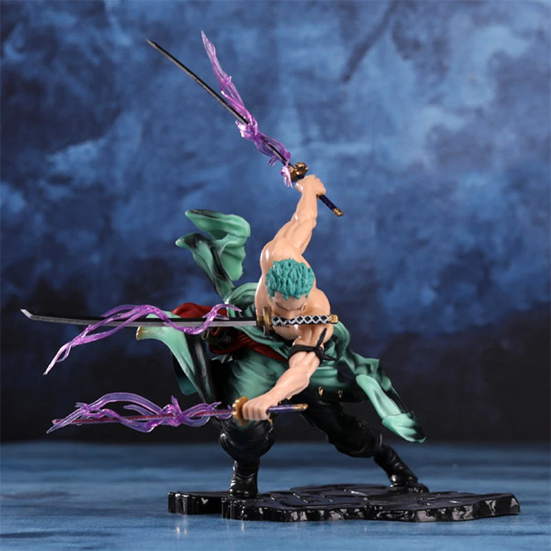 ONE PIECE Roronoa Zoro 10CM Figure – Three-Blade Edition
