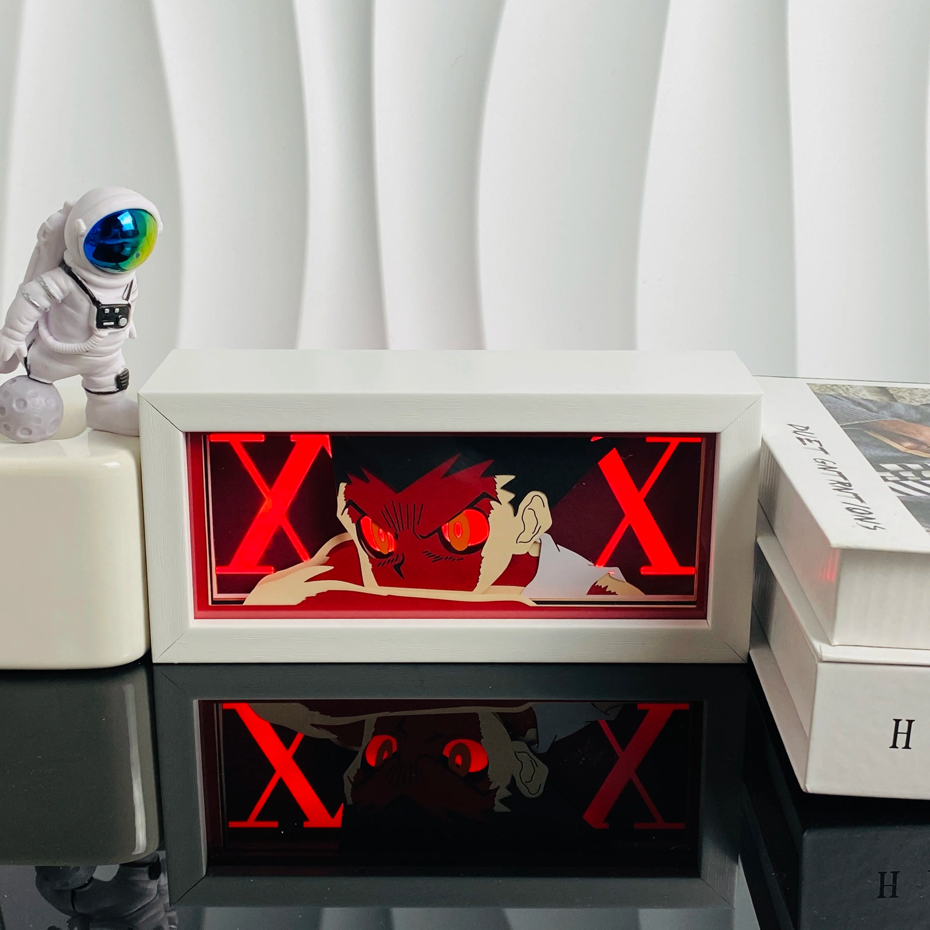 Anime Paper Cut Shadow Light Box – LED Night Lamp for Collectors