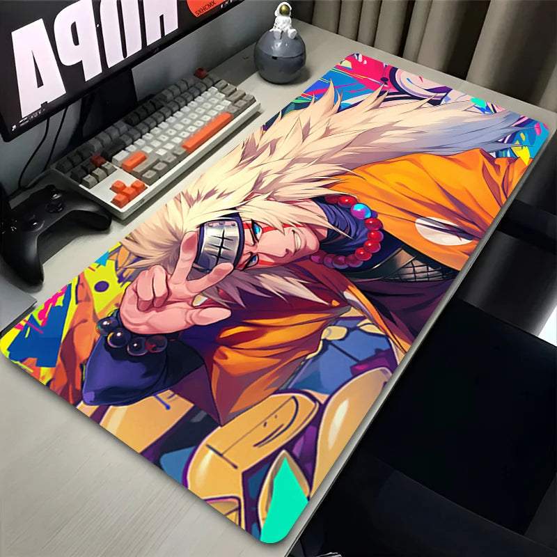 NARUTO Jiraiya Anime Rubber Mouse Pad – Extended Gaming Desk Mat