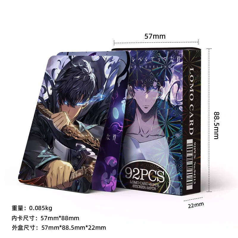 SOLO LEVELING LOMO Cards – 92-Piece Anime Collector Card Set