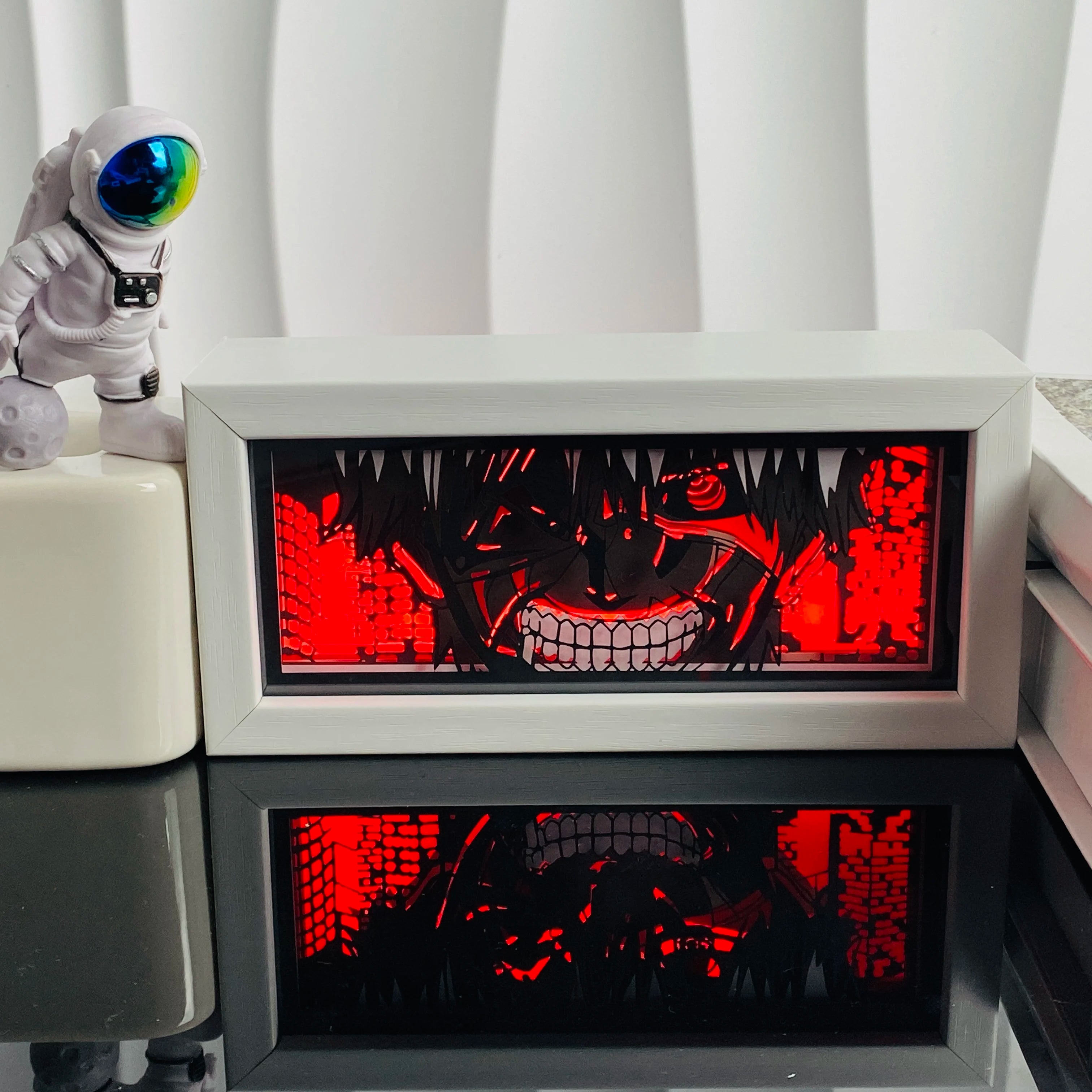 Anime Paper Cut Shadow Light Box – LED Night Lamp for Collectors