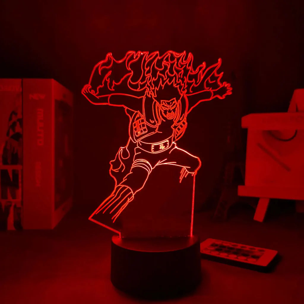 NARUTO Team 7 LED Acrylic Stand – Luminous Night Light Figure Set