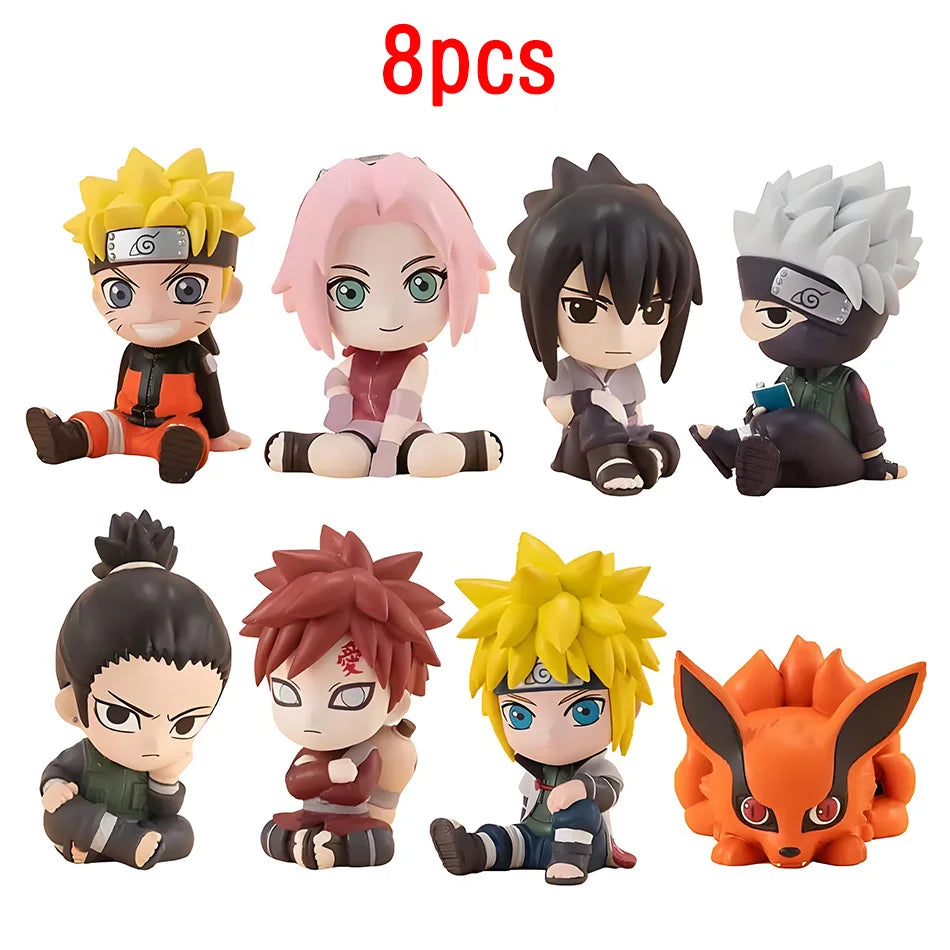 NARUTO Q-Version Figure Set – 8-Piece Chibi Collector Collection