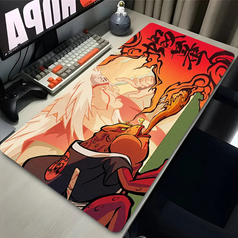 NARUTO Jiraiya Anime Rubber Mouse Pad – Extended Gaming Desk Mat