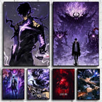 SOLO LEVELING Frameless Canvas Painting – Anime Wall Art Print