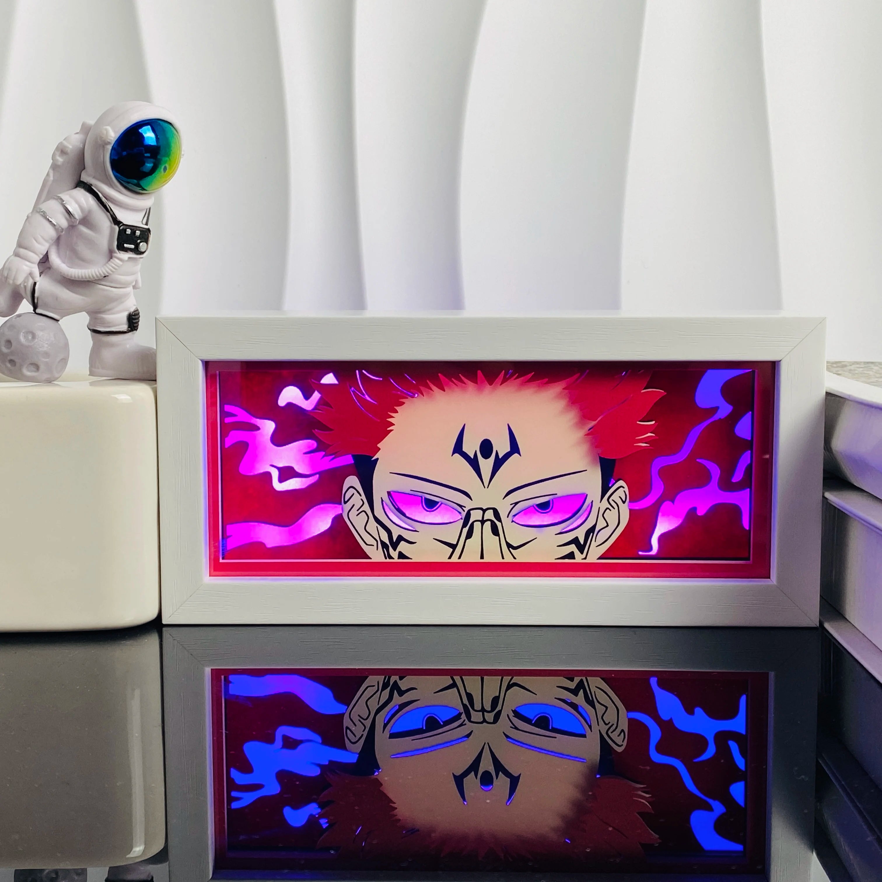 Anime Paper Cut Shadow Light Box – LED Night Lamp for Collectors