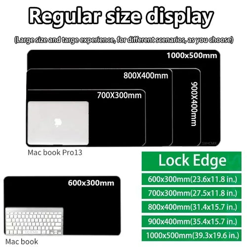 Anime XXL Rubber Mouse Pad – Extended Gaming Desk Mat