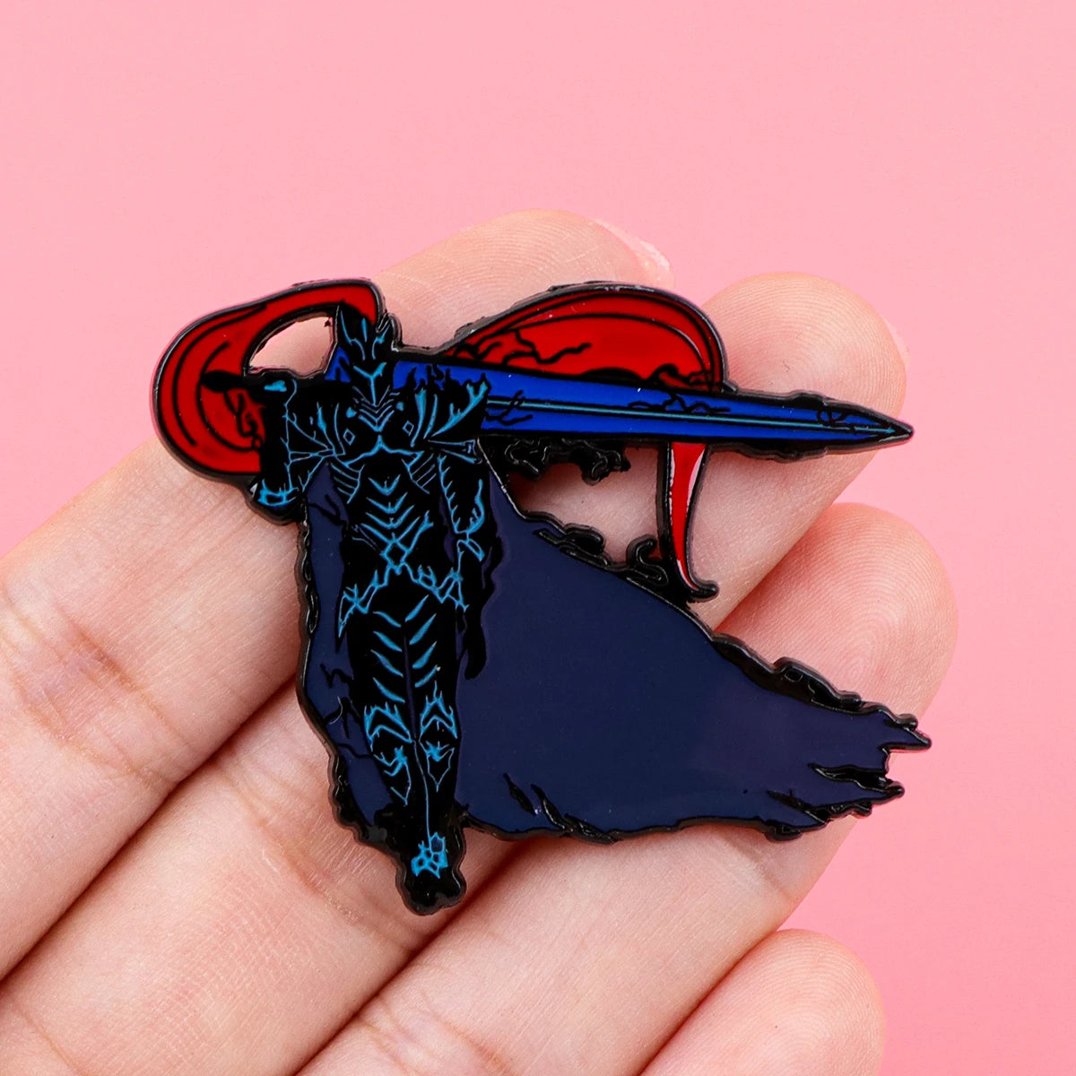 Anime Hunter Enamel Pin – Unisex Brooch for Fans