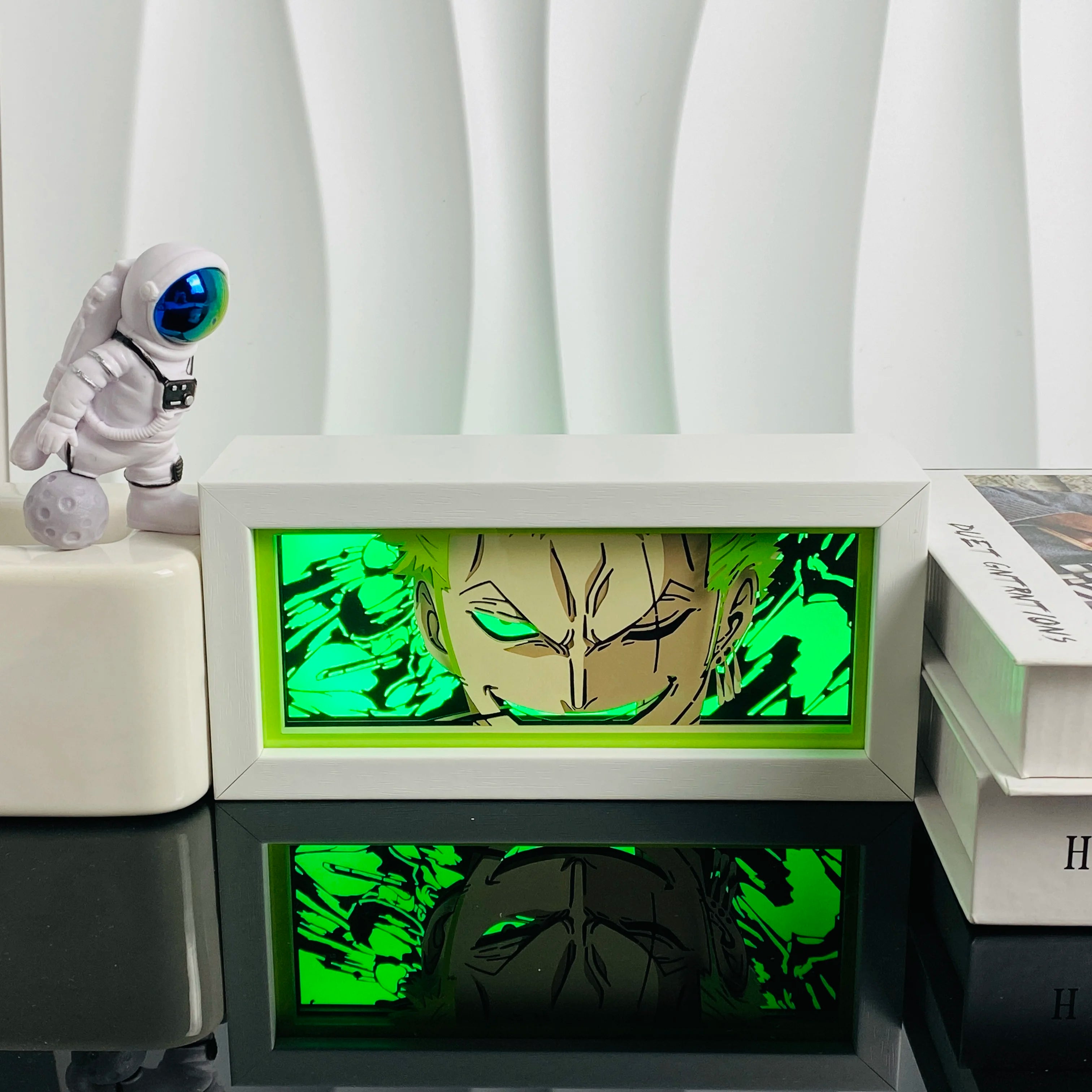 Anime Paper Cut Shadow Light Box – LED Night Lamp for Collectors