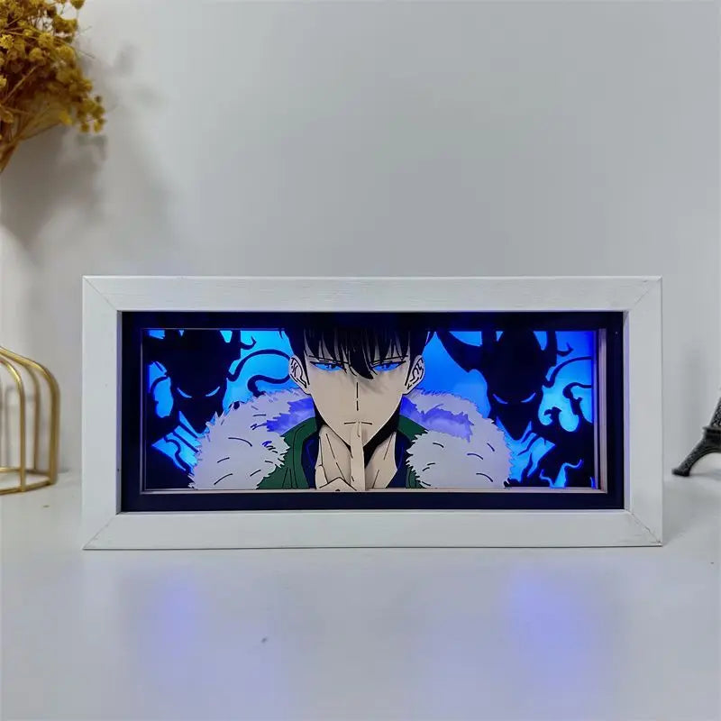 SOLO LEVELING Paper Cut Shadow Box – RGB LED Light Display