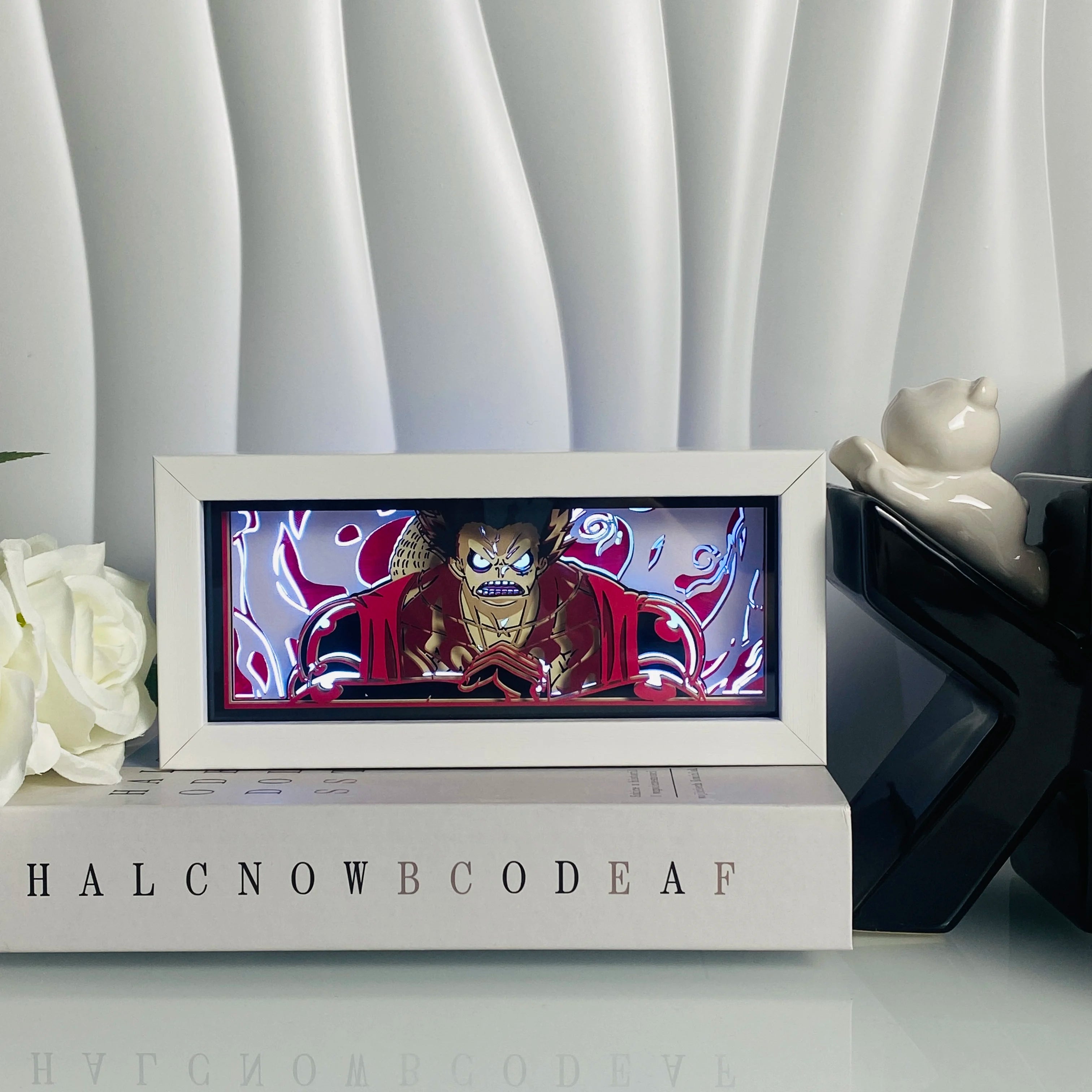 Anime Paper Cut Shadow Light Box – LED Night Lamp for Collectors
