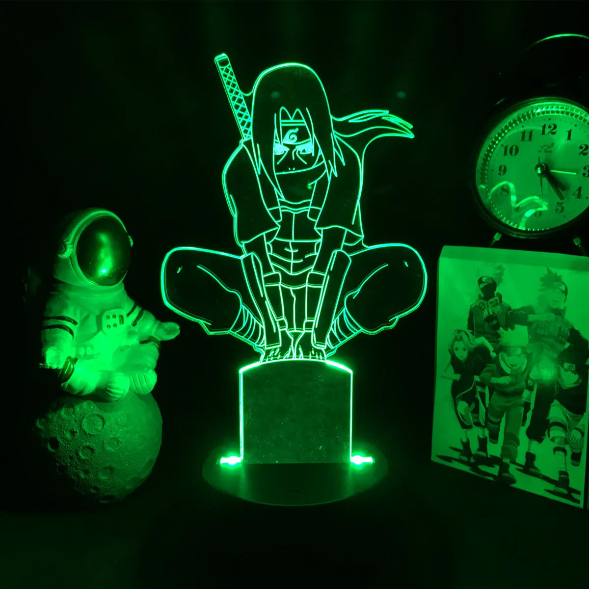 NARUTO Team 7 LED Acrylic Stand – Luminous Night Light Figure Set