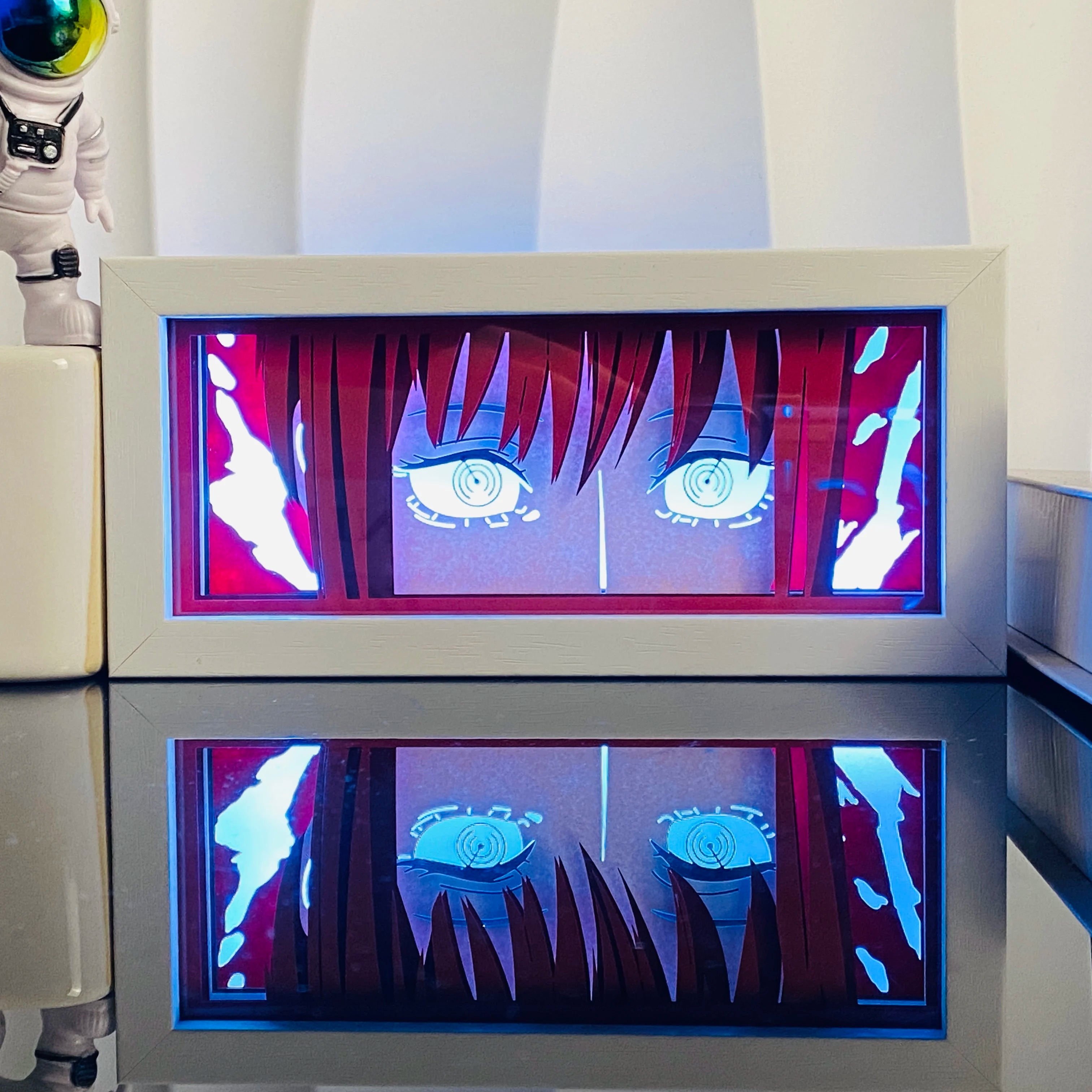 Anime Paper Cut Shadow Light Box – LED Night Lamp for Collectors