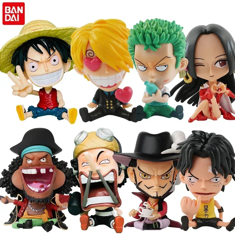 ONE PIECE Zoro & Luffy 9cm Figures – PVC Decor Collection
