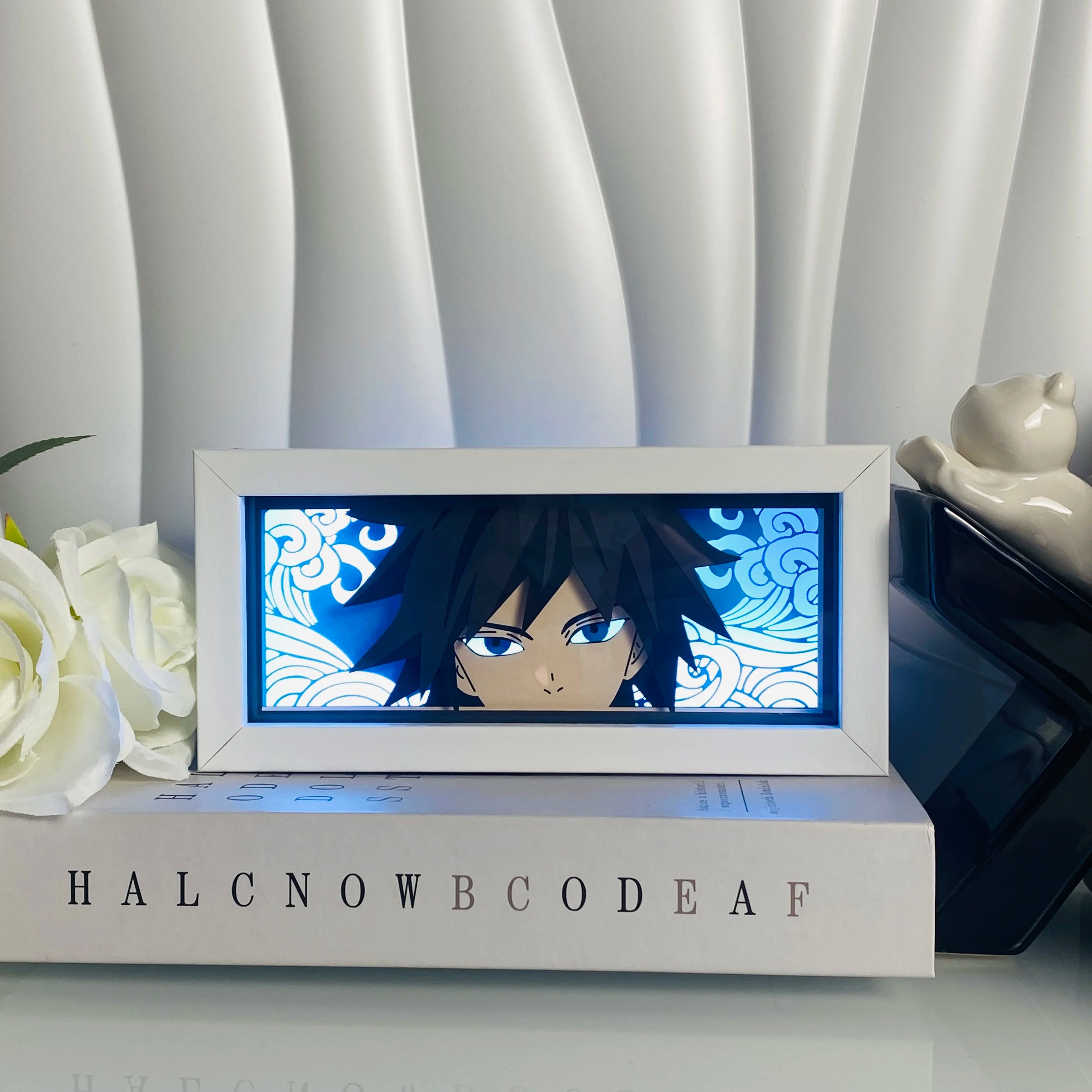 Anime Paper Cut Shadow Light Box – LED Night Lamp for Collectors