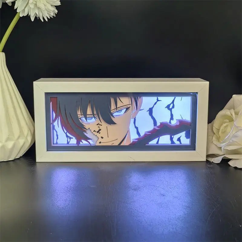 SOLO LEVELING Paper Cut Shadow Box – RGB LED Light Display