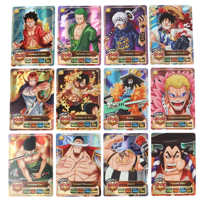 ONE PIECE Luffy & Shanks Card Collection – 50Pcs English Holographic