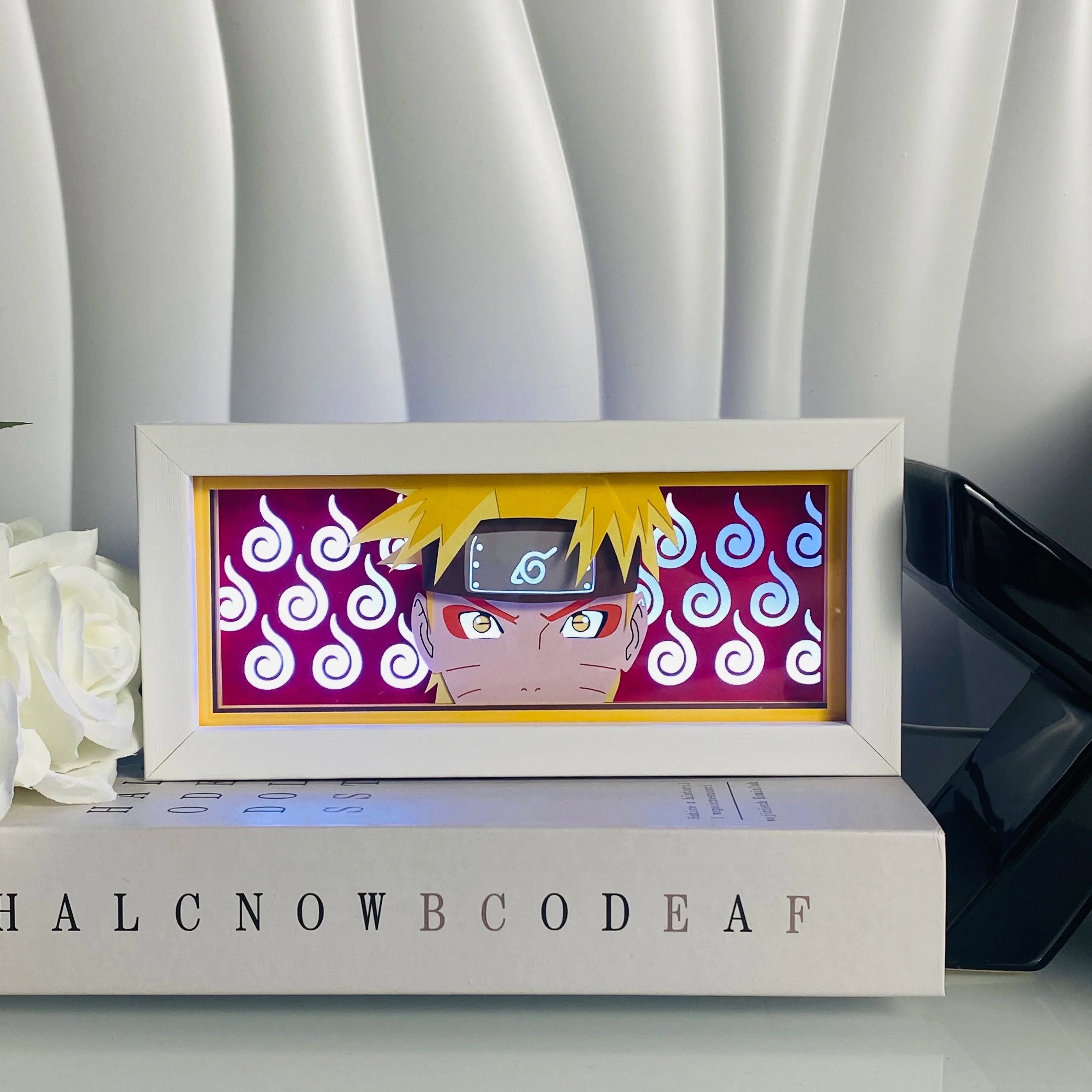 Anime Paper Cut Shadow Light Box – LED Night Lamp for Collectors