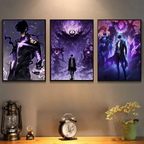 SOLO LEVELING Frameless Canvas Painting – Anime Wall Art Print