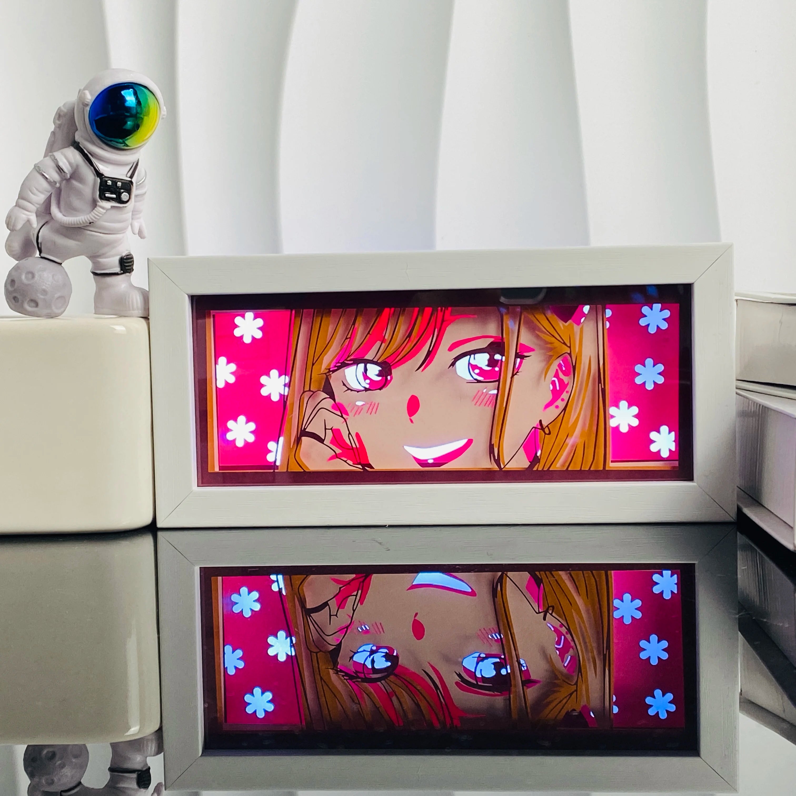 Anime Paper Cut Shadow Light Box – LED Night Lamp for Collectors