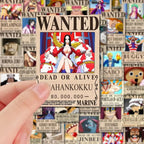 ONE PIECE Wanted Posters Stickers – 10/30/56 Pack Options