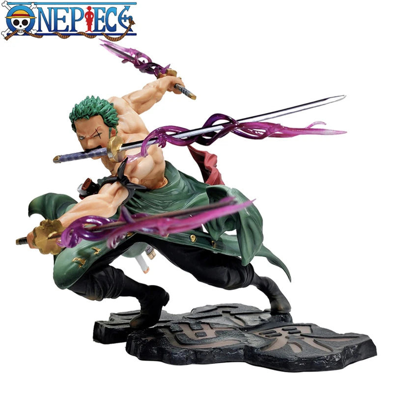 ONE PIECE Roronoa Zoro 10CM Figure – Three-Blade Edition