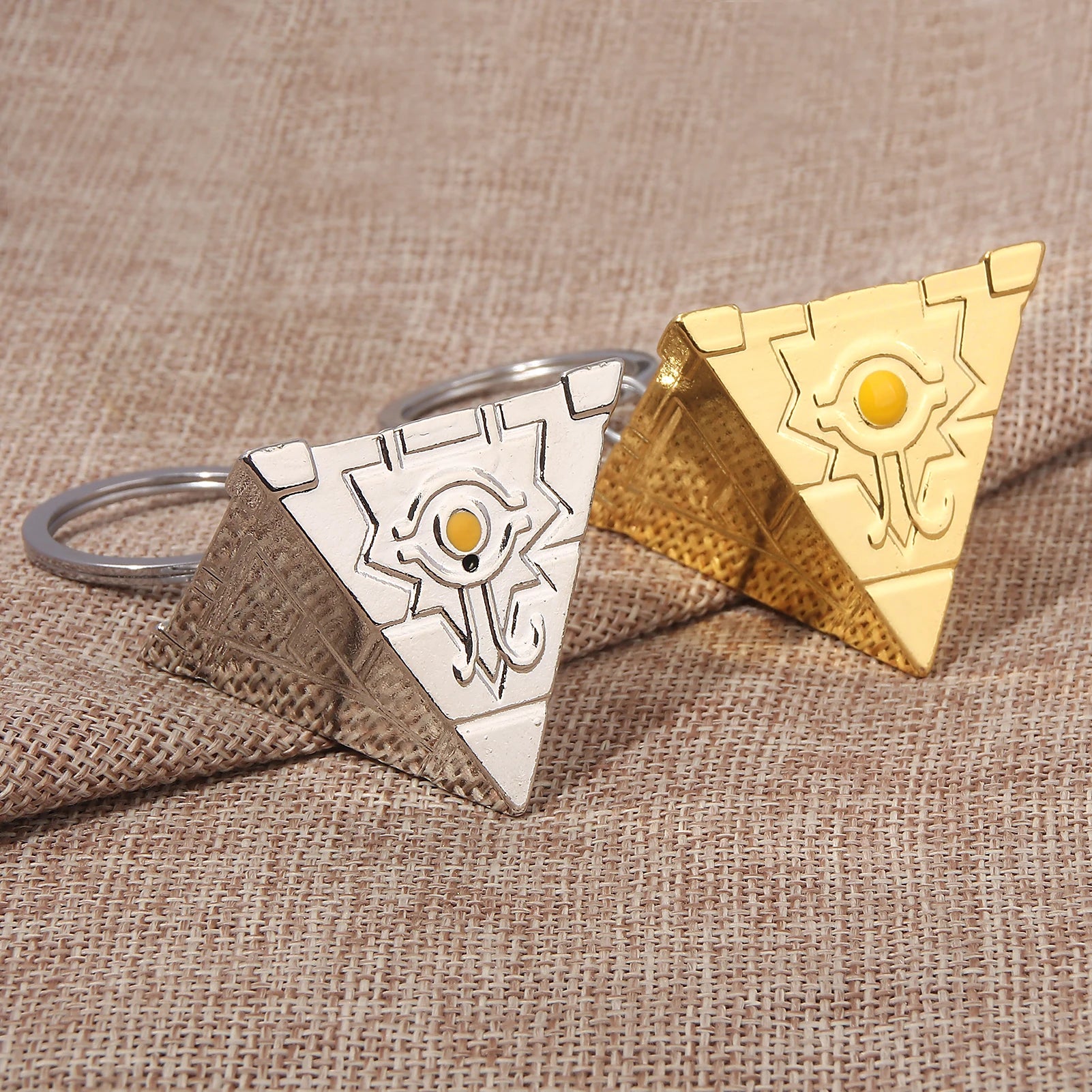 Yu-Gi-Oh! Yugi Muto Keychain – Big Size 3D Millennium Puzzle Pendant