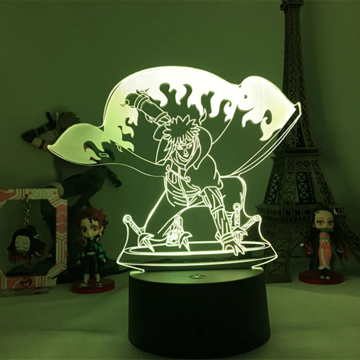 NARUTO Team 7 LED Acrylic Stand – Luminous Night Light Figure Set