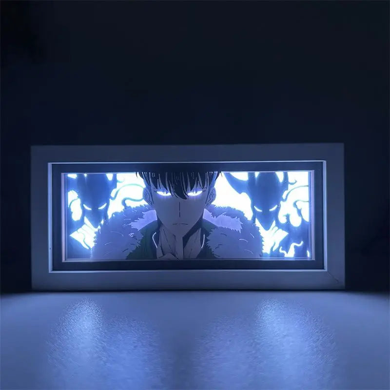 SOLO LEVELING Paper Cut Shadow Box – RGB LED Light Display