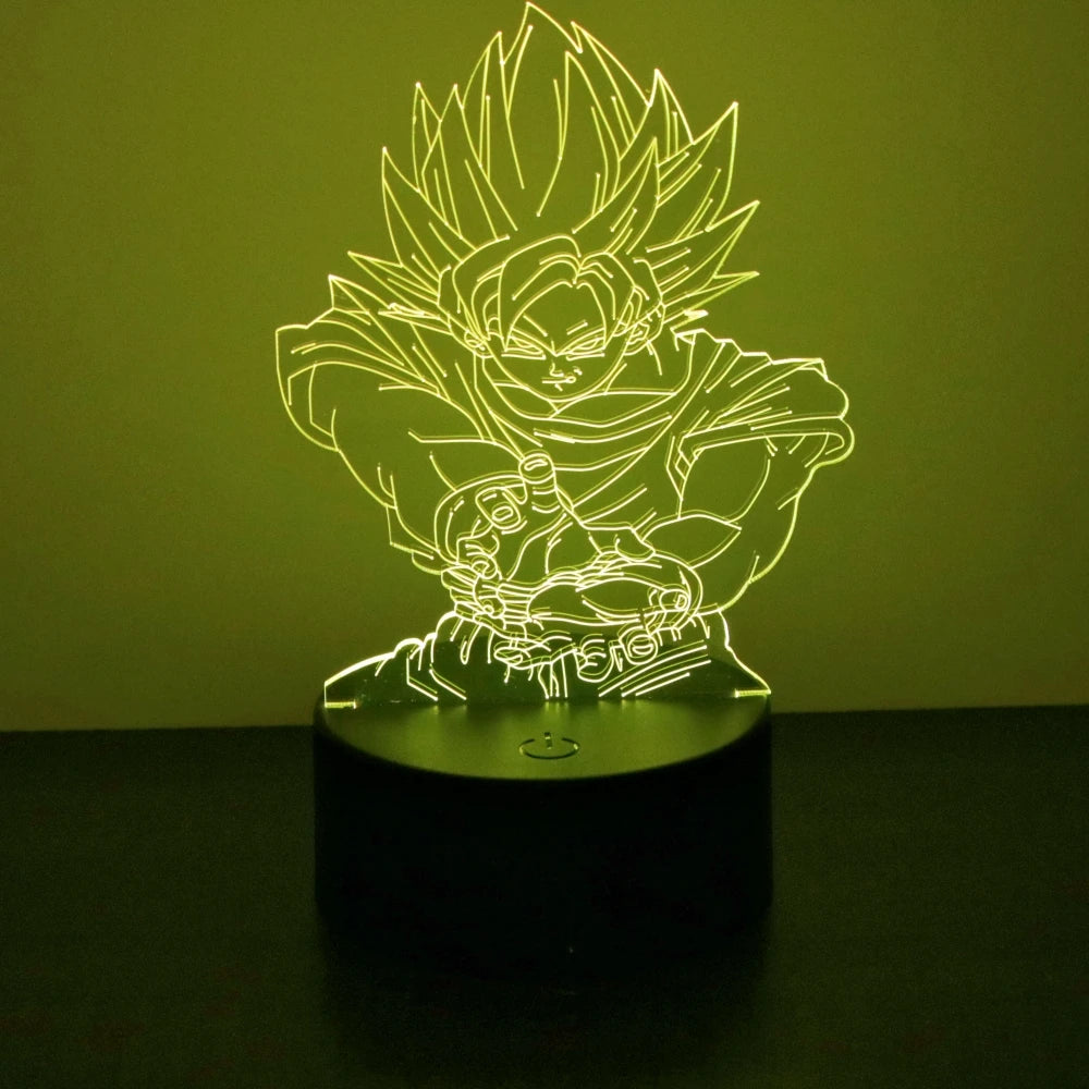 DRAGON BALL Z 3D LED Lamp – Goku, Vegeta & Gohan Super Saiyan Night Light