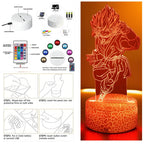 DRAGON BALL Z 3D LED Lamp – Goku, Vegeta & Gohan Super Saiyan Night Light