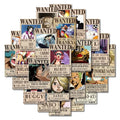 ONE PIECE Wanted Posters Stickers – 10/30/56 Pack Options