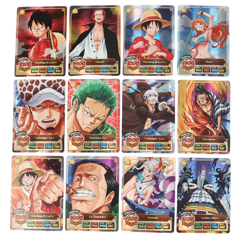 ONE PIECE Luffy & Shanks Card Collection – 50Pcs English Holographic