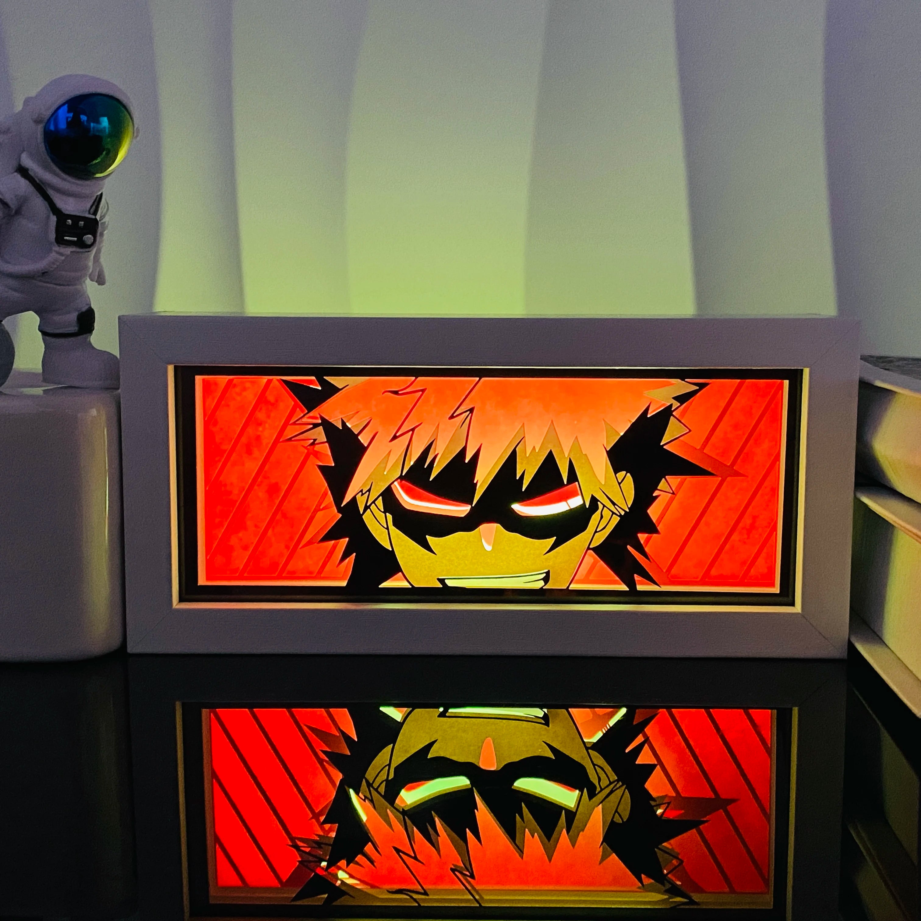 Anime Paper Cut Shadow Light Box – LED Night Lamp for Collectors