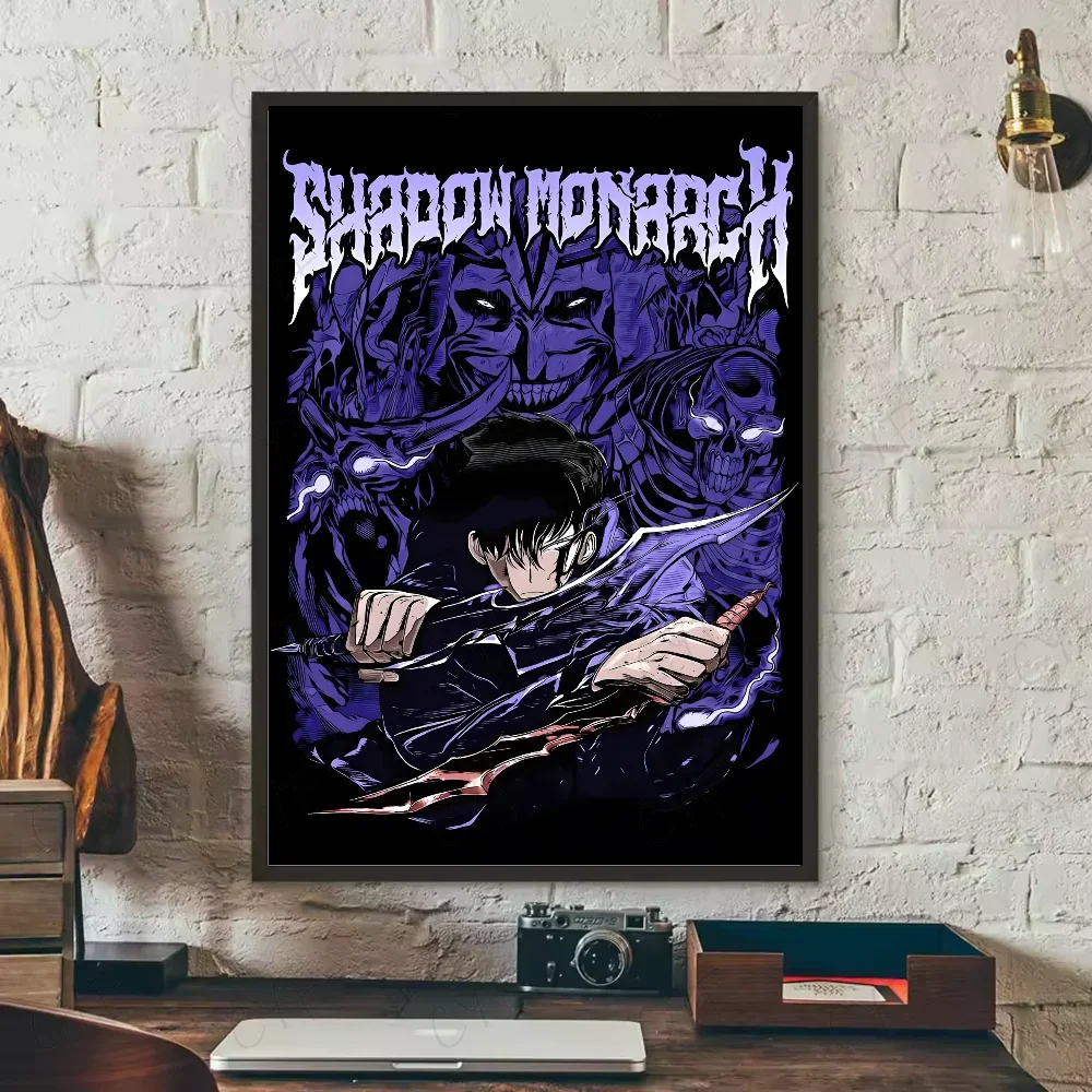 SOLO LEVELING Frameless Canvas Painting – Anime Wall Art Print