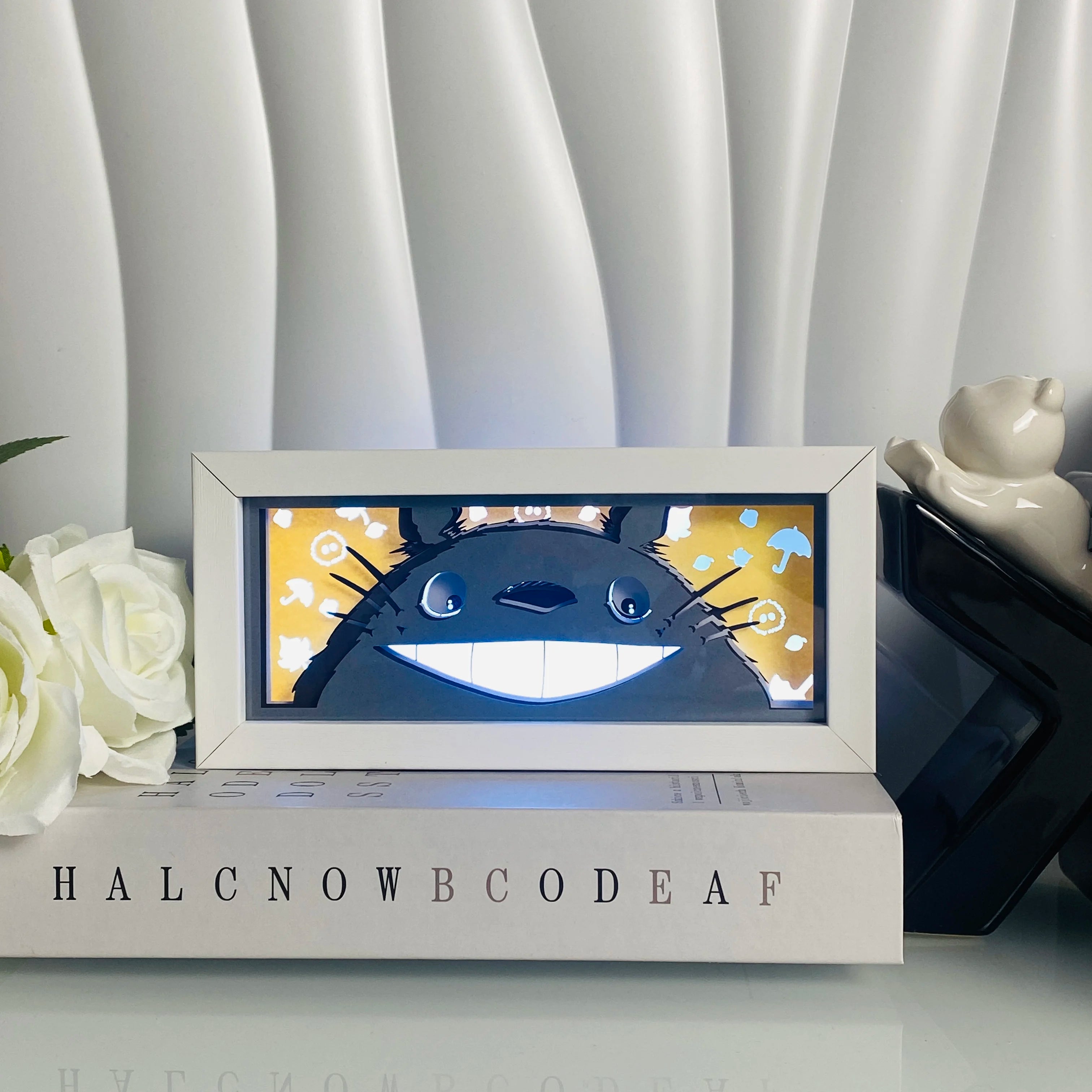 Anime Paper Cut Shadow Light Box – LED Night Lamp for Collectors