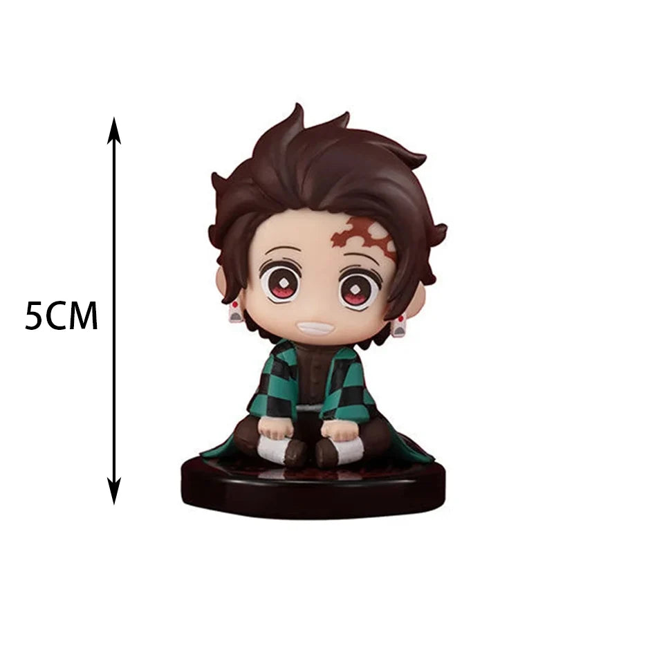 DEMON SLAYER Tanjiro & Friends Q Version Doll Set – Premium Edition